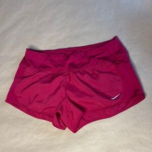 Nike Red Performance Athletic Shorts